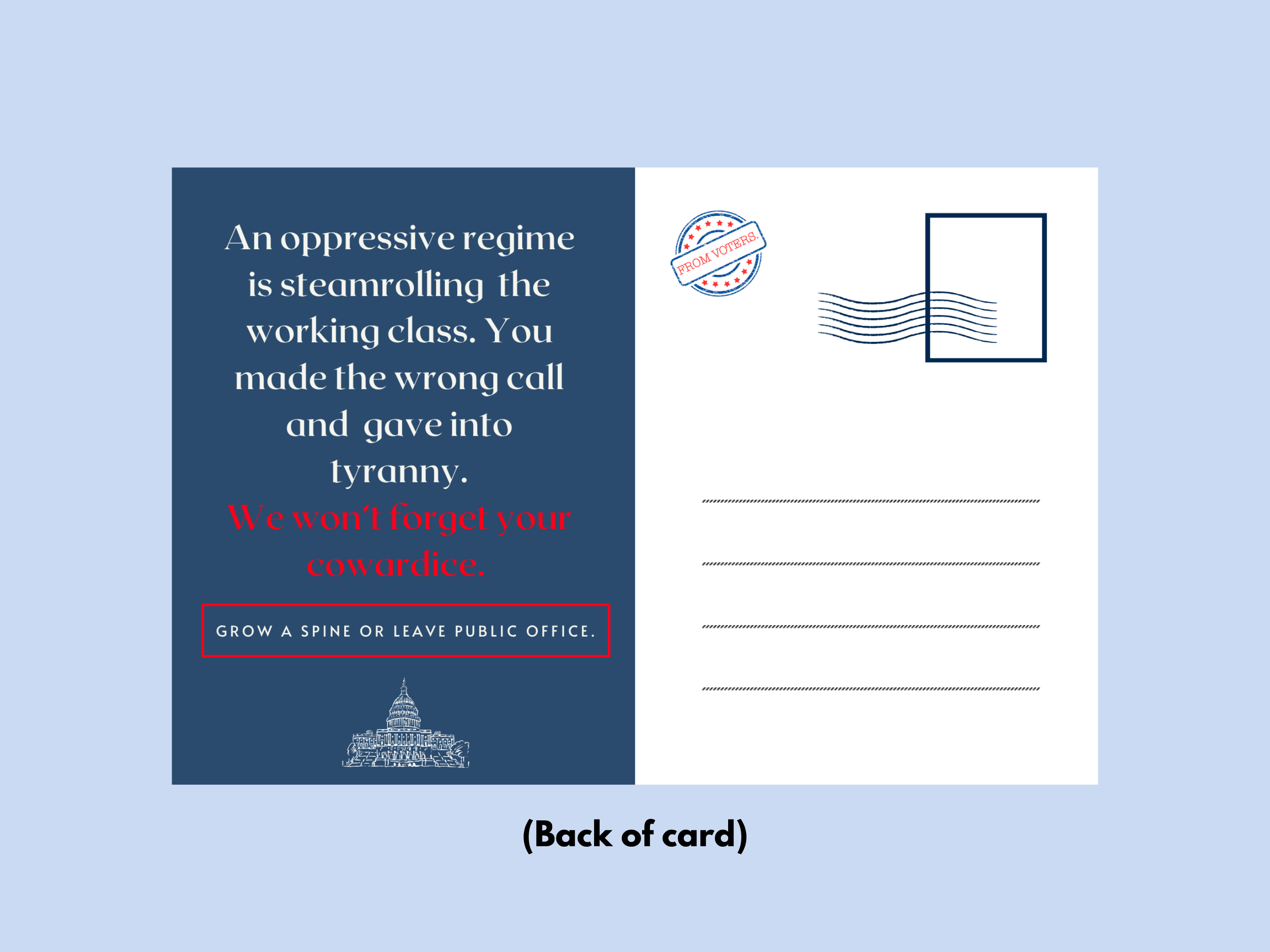 The Spineless 8 -- Send A Strong Signal to Senators Who Broke Ranks