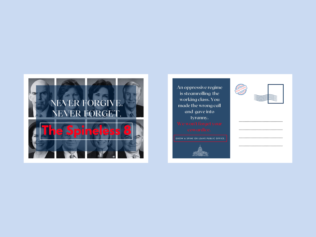 The Spineless 8 -- Send A Strong Signal to Senators Who Broke Ranks