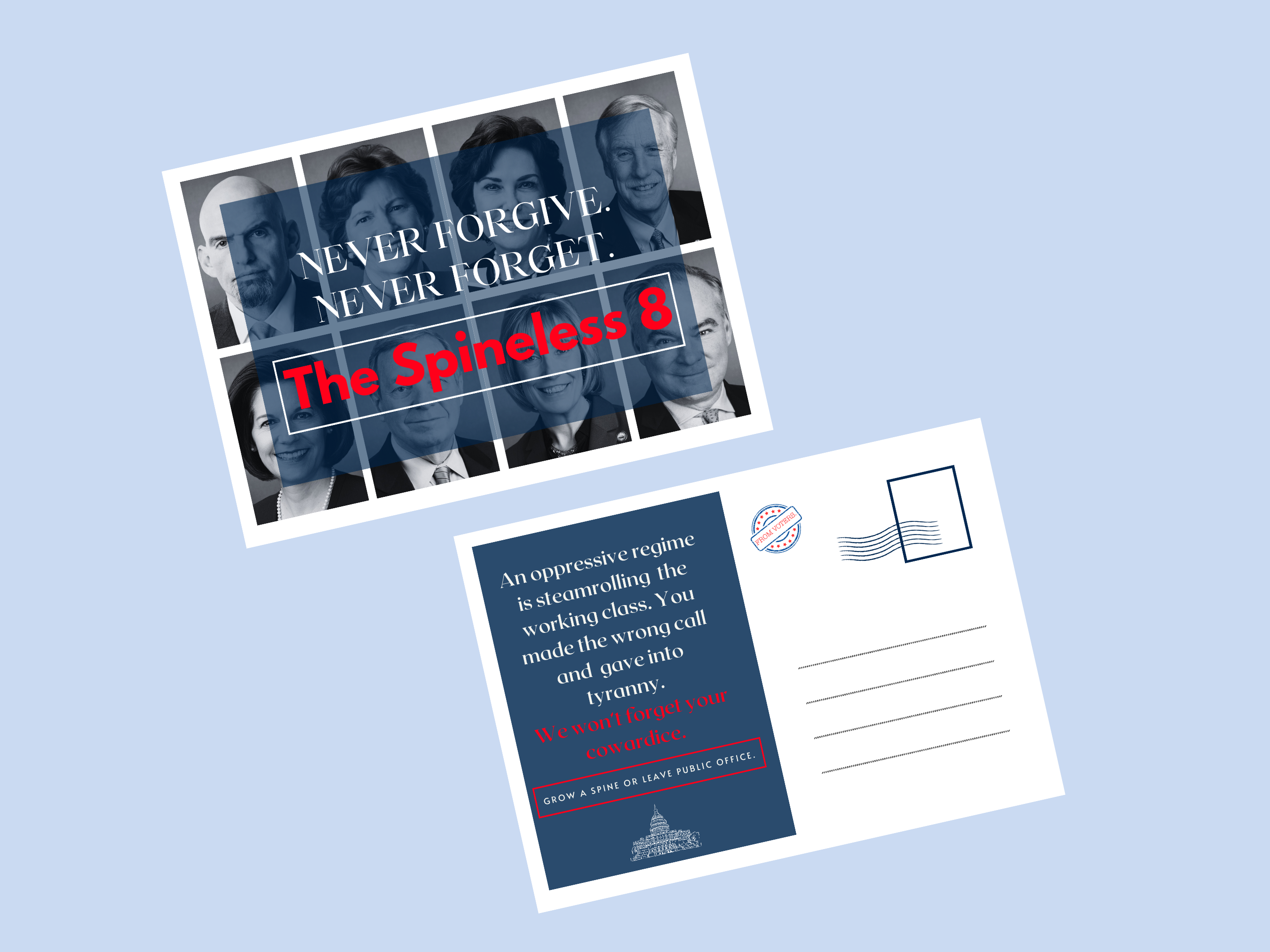 The Spineless 8 -- Send A Strong Signal to Senators Who Broke Ranks