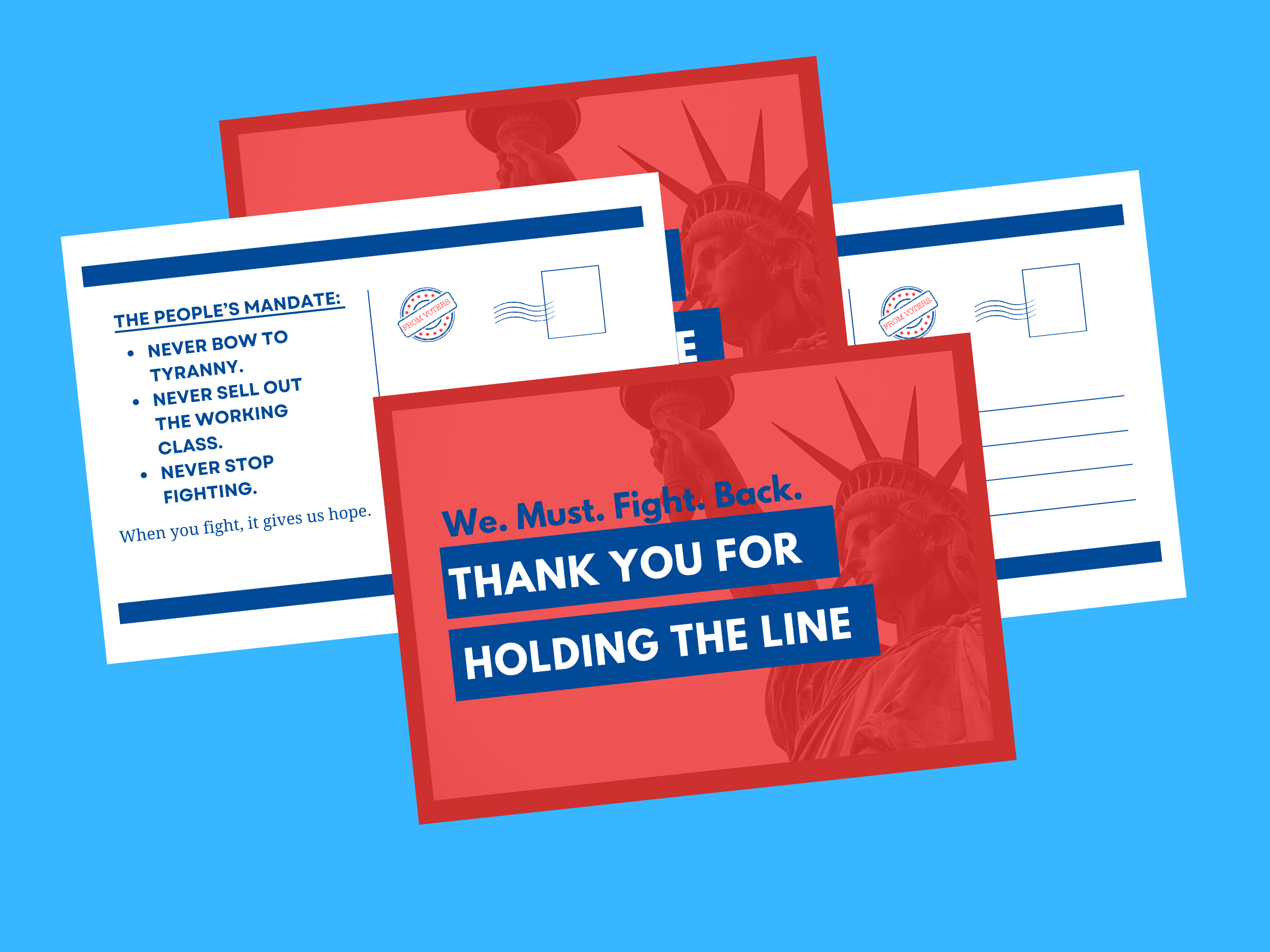 Holding the Line -- Thank You Message to Congress Members