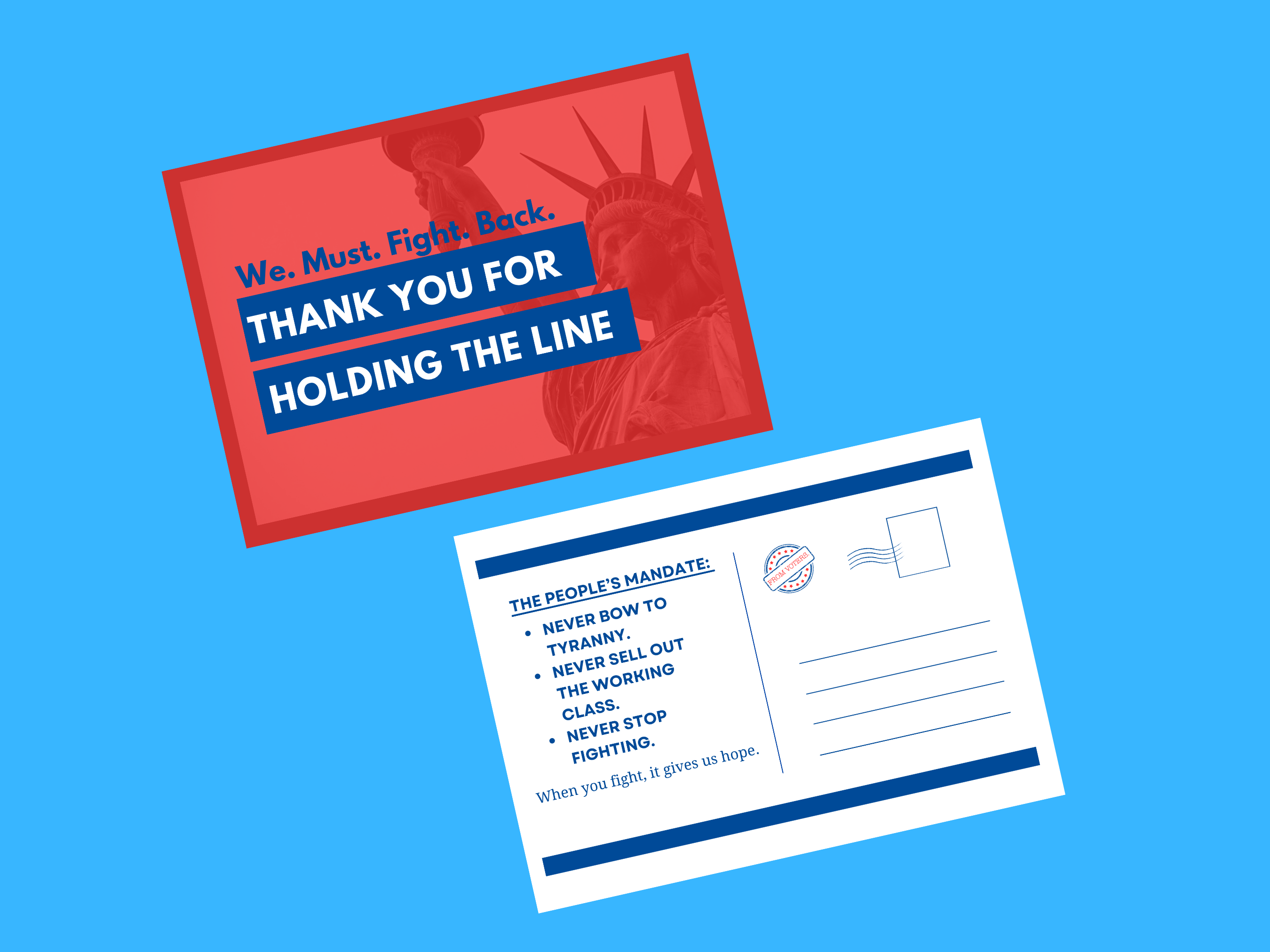 Holding the Line -- Thank You Message to Congress Members