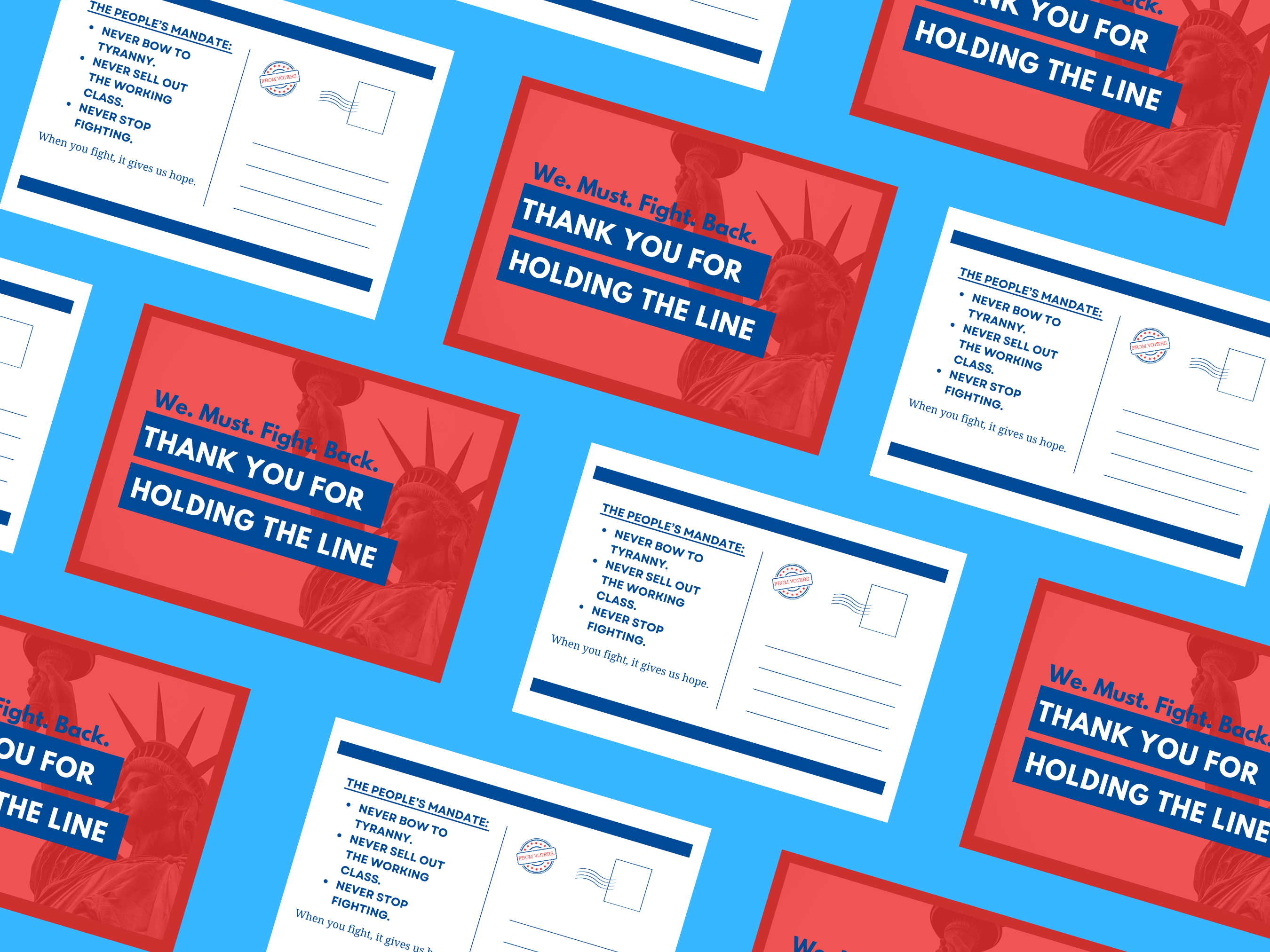 Holding the Line -- Thank You Message to Congress Members